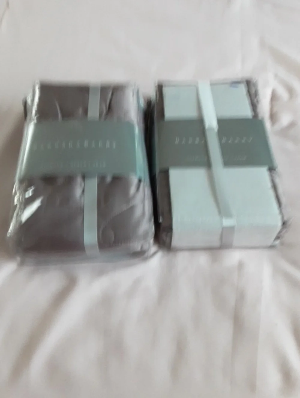 Home Bedding Quilted Pillow Set - Gray and Light Blue